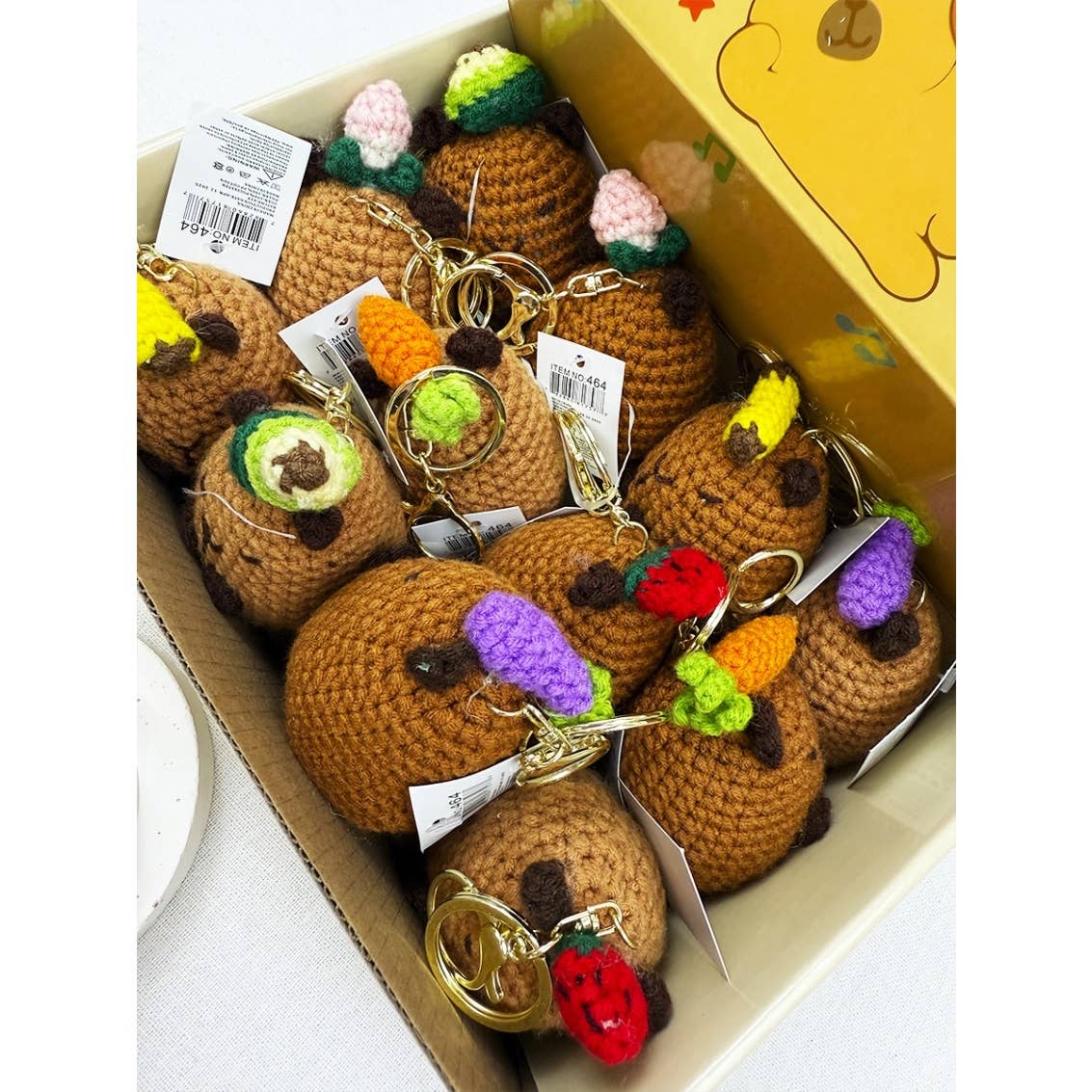 Crochet Capybara Keychain