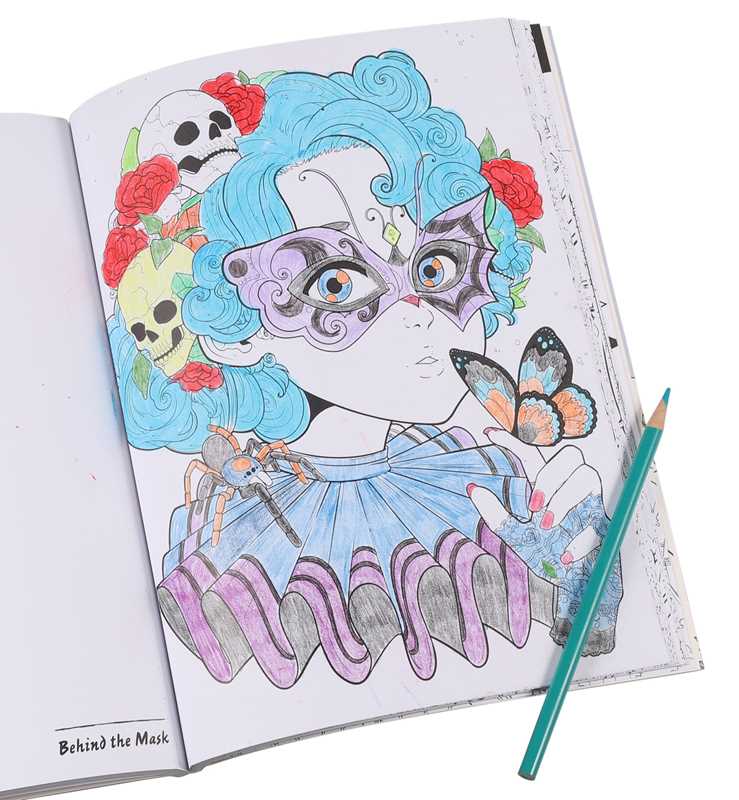 Creepy Cuties Manga Coloring Book by
