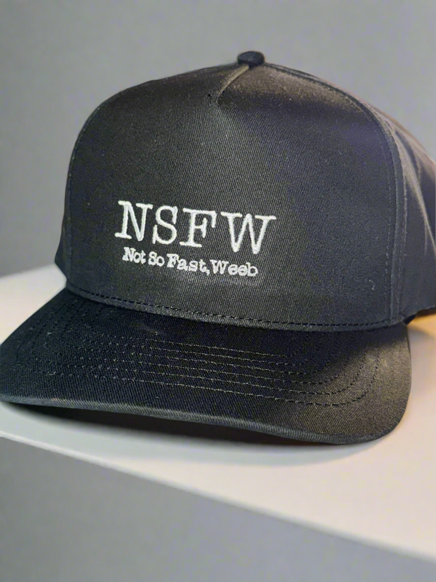 NSFWeeb snapback - Black