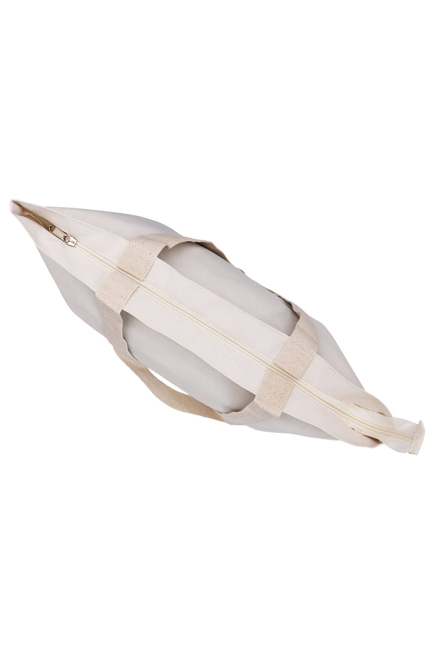 Clair E33 Obscur: Wide Canvas Zipper Natural Tote Bag