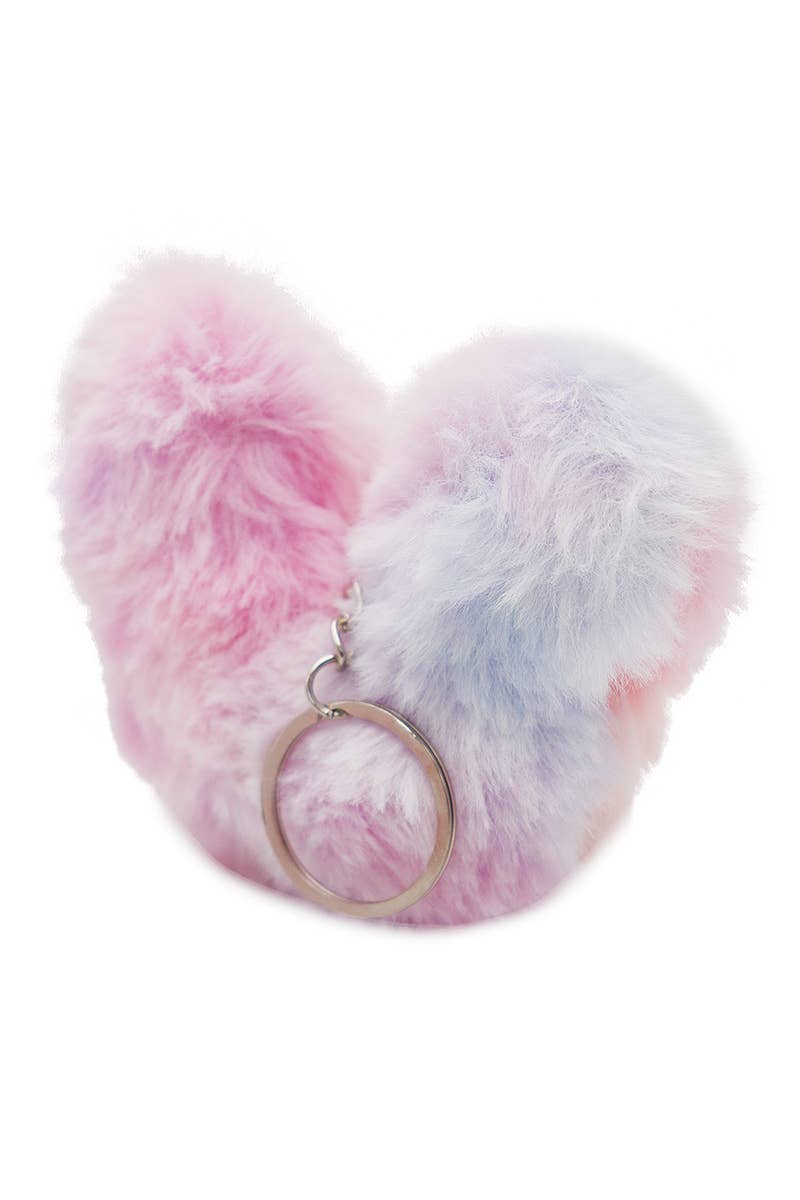 Fuzzy Faux Fur Key Chain
