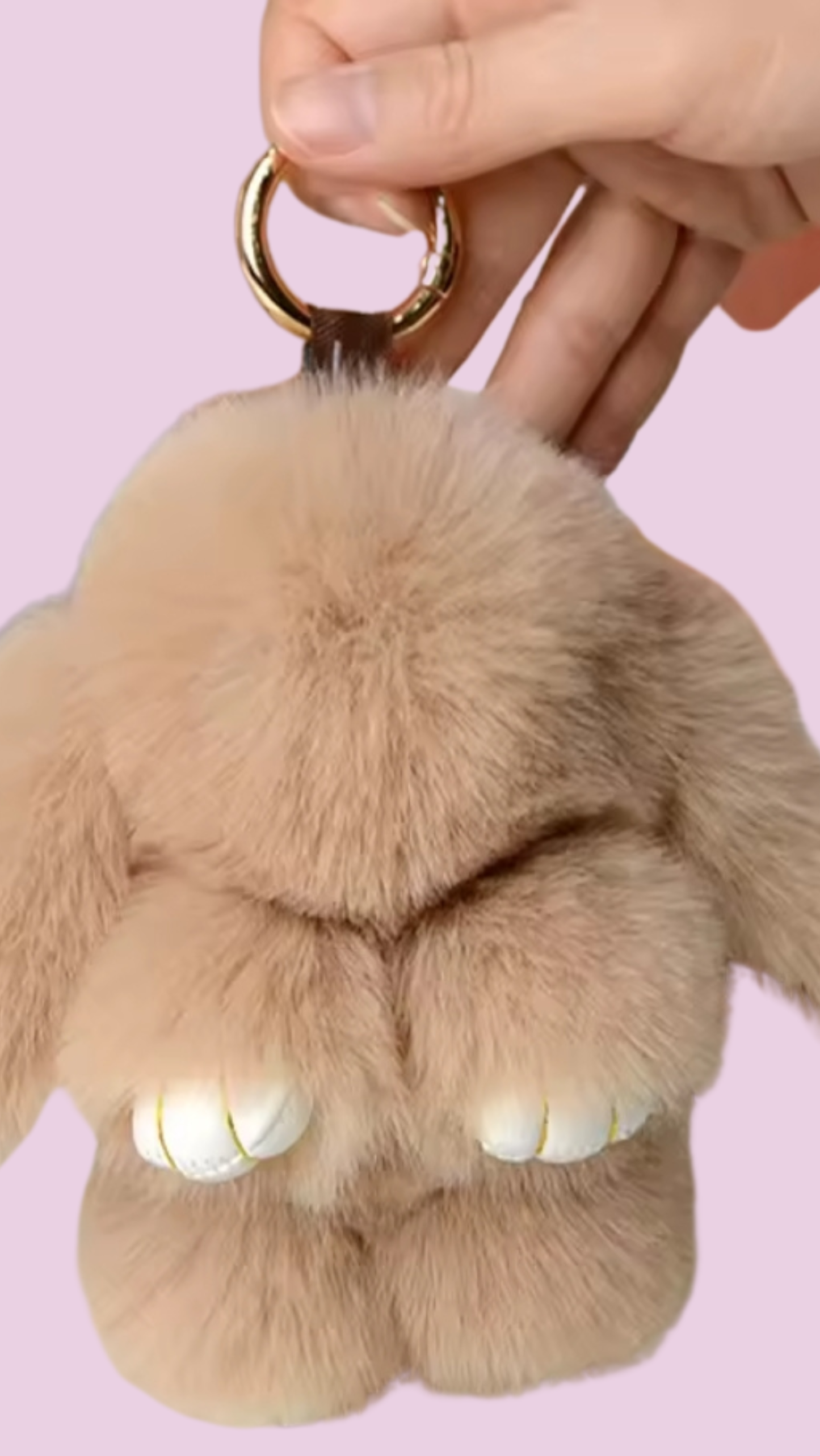 Soft Bunny Key Ring Bag Charm
