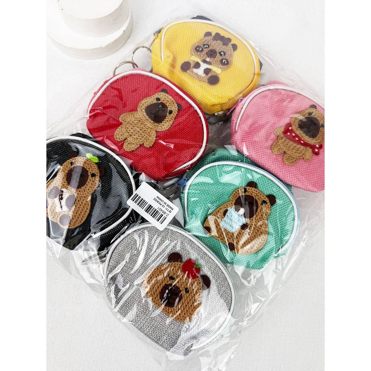 Capybara Coin Pouch with Zipper