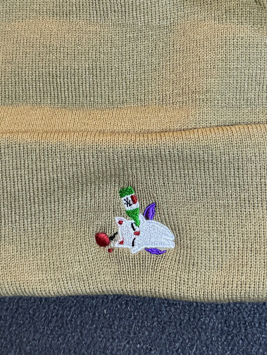 Drunk Soju Moogie embroidered beanie hat