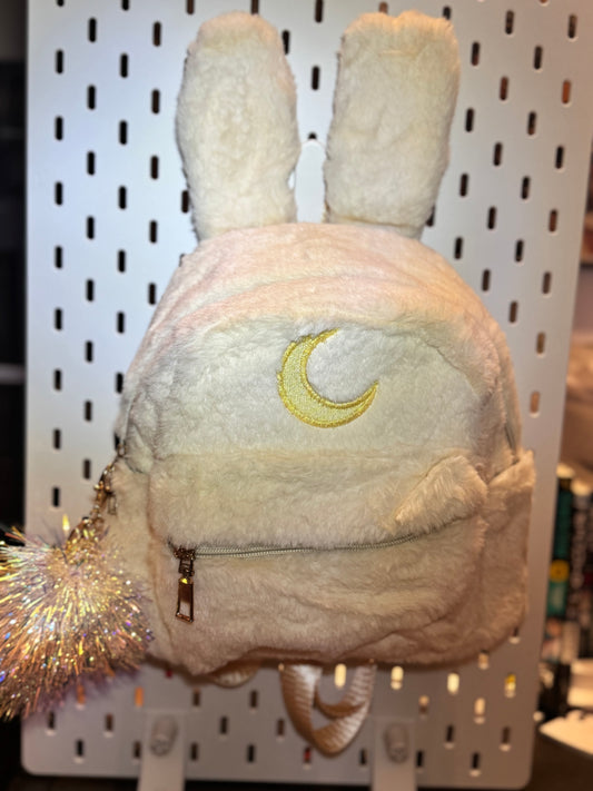Crescent Fluffy Bunny mini backpack purse (Limited Edition)