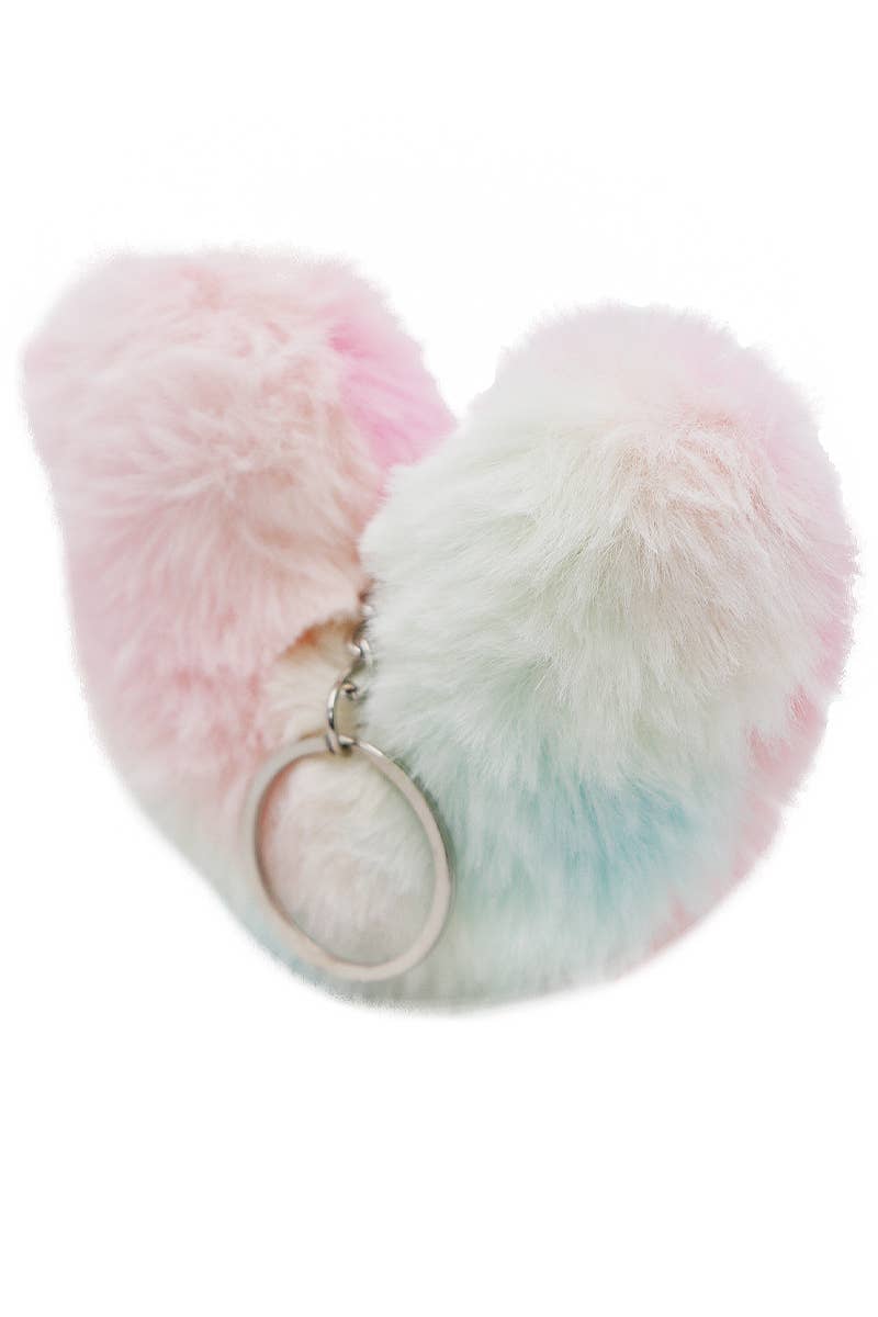 Fuzzy Faux Fur Key Chain