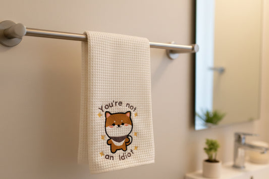 Hand Towels Shiba Not an Idiot