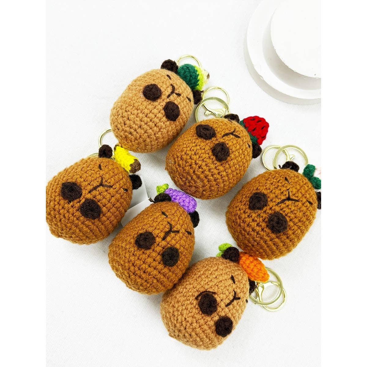 Crochet Capybara Keychain