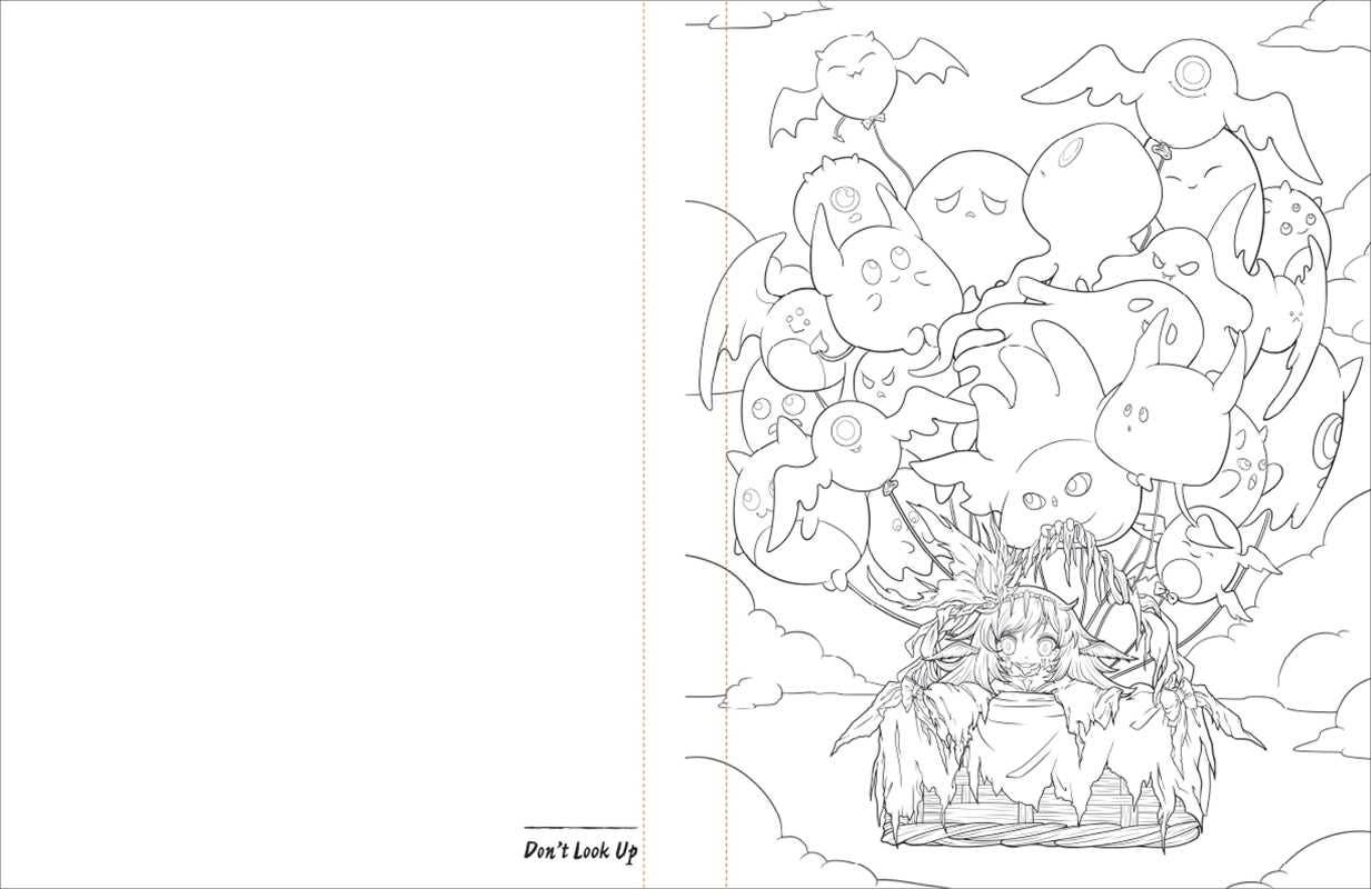Creepy Cuties Manga Coloring Book by