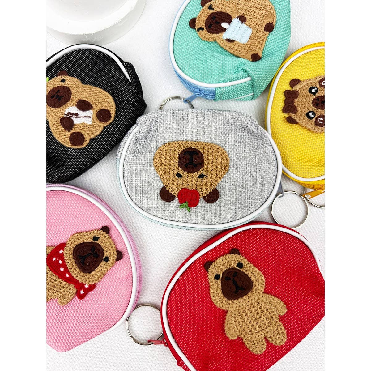 Capybara Coin Pouch with Zipper