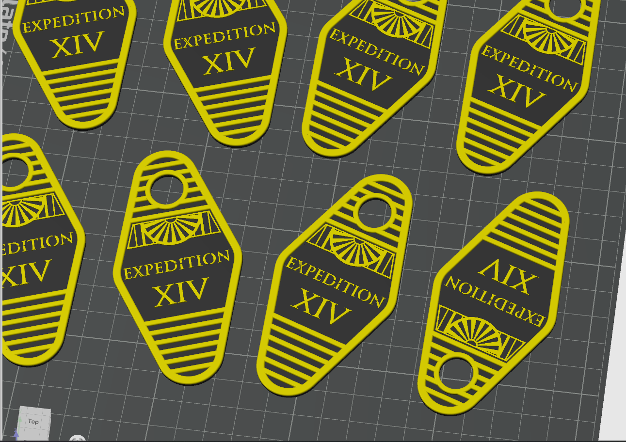 Expedition FFXIV hotel keychain luggage tag