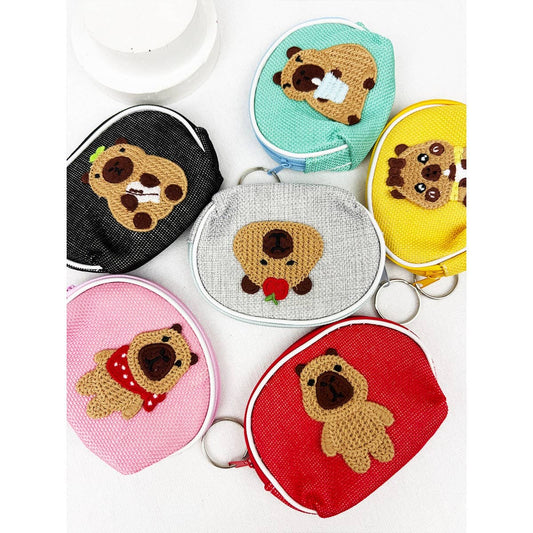Capybara Coin Pouch with Zipper