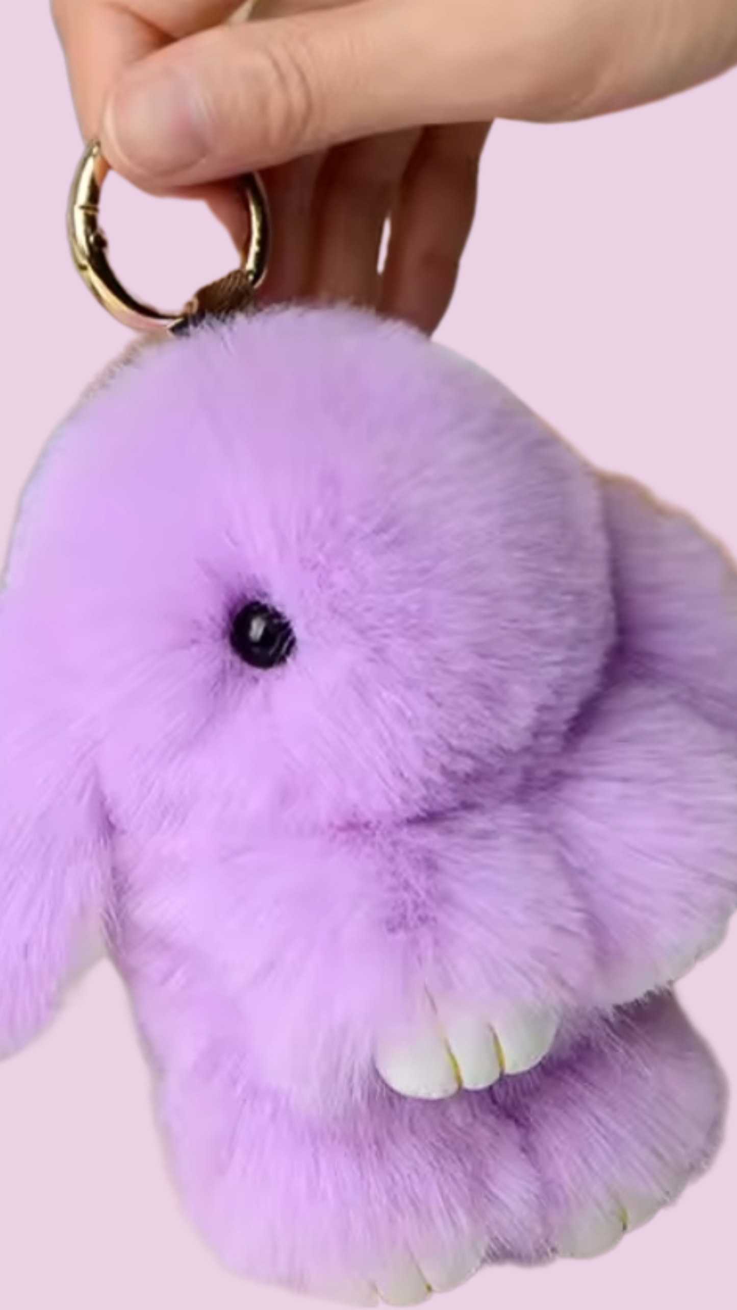 Soft Bunny Key Ring Bag Charm