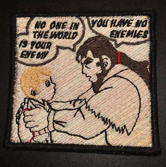 manga panel iron-on patches - medium size