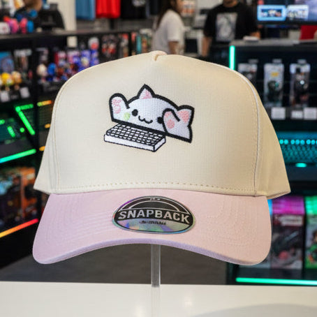 Bongo kitty keyboard Embroidered Snapback hat