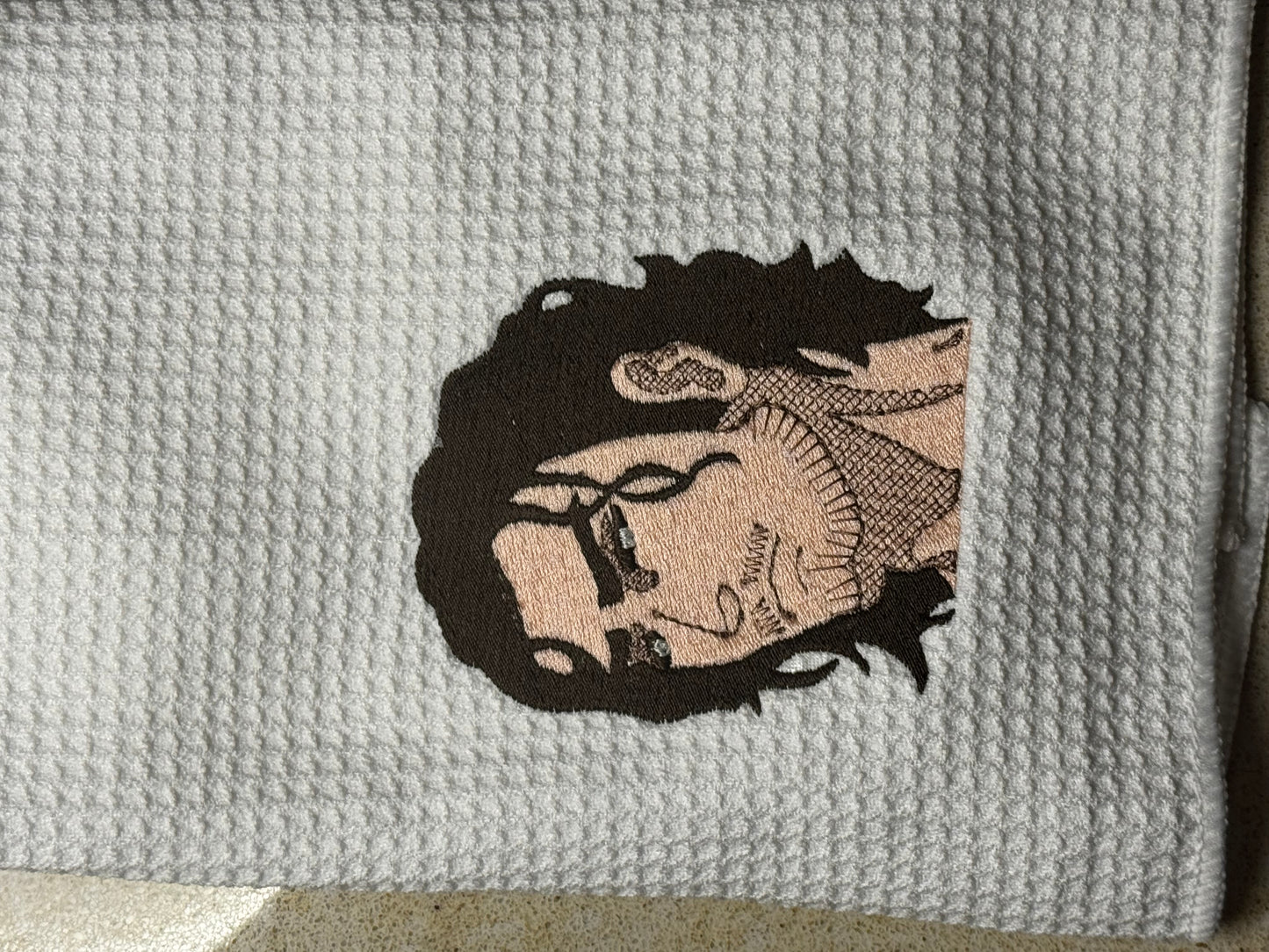 Waffle Microfiber Hand Towel Vin Snake