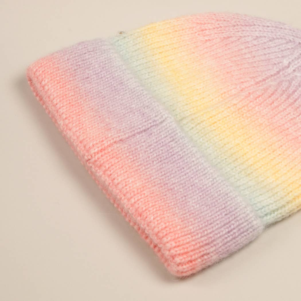 Ribbed Cuff Knit Beanie