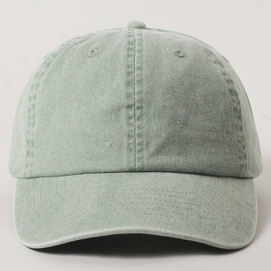 Pastel Tone Pigment Dyed Cotton Baseball Dad Cap