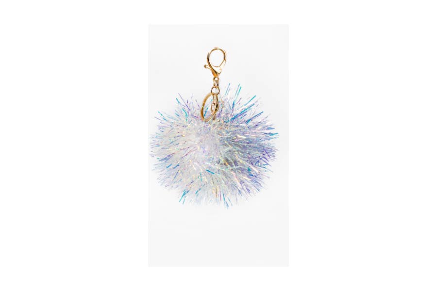 Sparkle holographic keychain