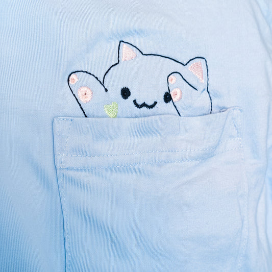 Blue Bongo Pocket Tee Short Sleeve embroidered