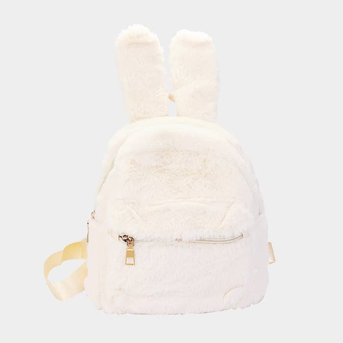 Crescent Fluffy Bunny mini backpack purse (Limited Edition)