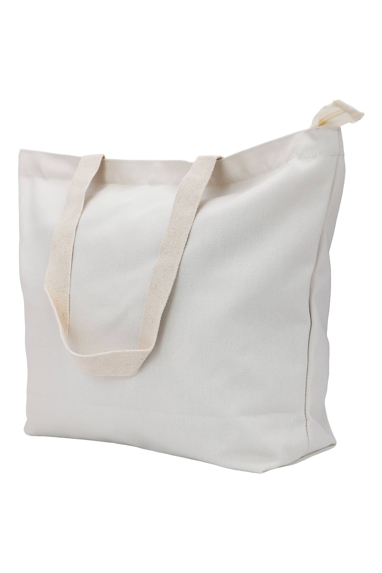 Clair E33 Obscur: Wide Canvas Zipper Natural Tote Bag