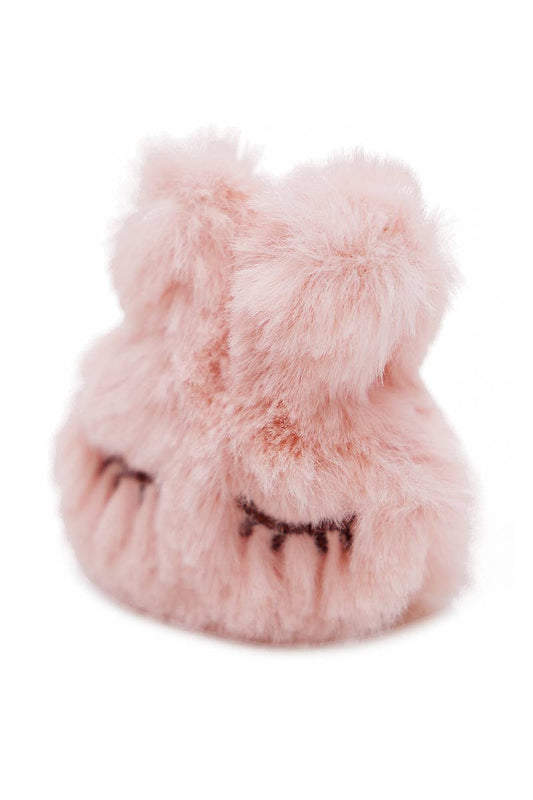 Mini Bunny Fuzzy Brooch Safety Needle Lapel Pin