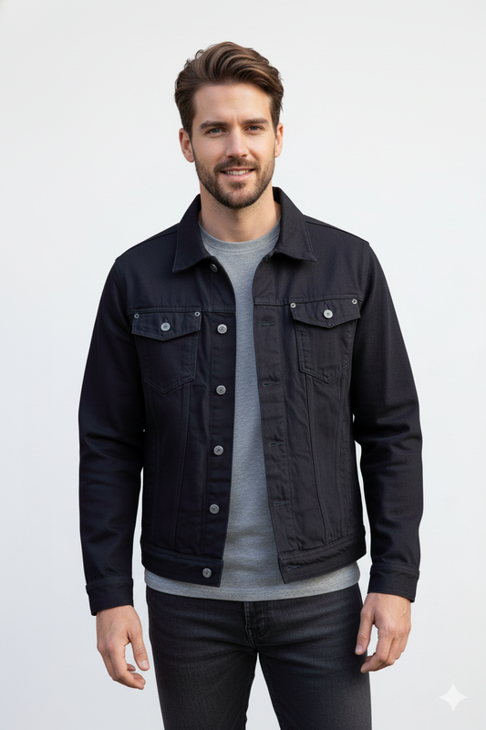 Denim Jacket: blank customizable embroidery